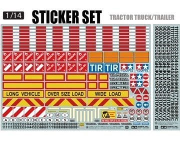 1/14 Kamyon/Trailer Sticker Seti