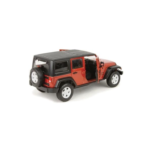 Maisto 31268 1/24 Ölçek, 2015 Jeep Wrangler Unlimited, Yeşil, Sergilemeye Hazır Metal Cip Modeli