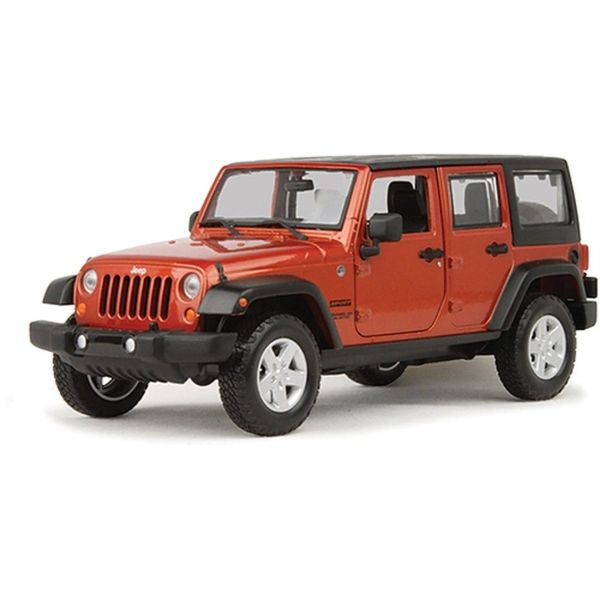 Maisto 31268 1/24 Ölçek, 2015 Jeep Wrangler Unlimited, Yeşil, Sergilemeye Hazır Metal Cip Modeli