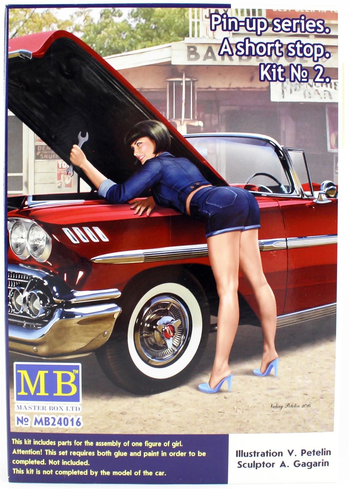 MasterBox 24016 1/24 Ölçek, Pin-Up A-Short Serisi 2, Plastik Figür Kiti