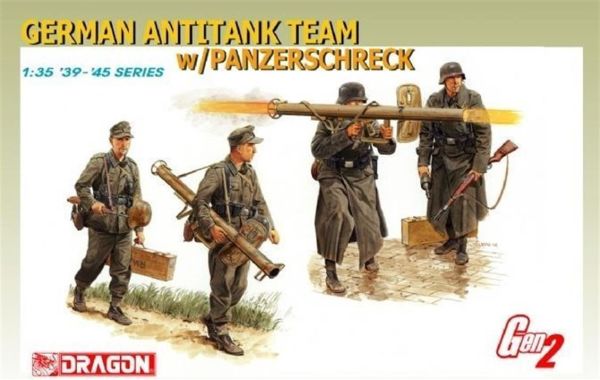 Dragon 6374 1/35 Ölçek, Alman Tanksavar Timi Asker Figürleri Plastik Model Kiti