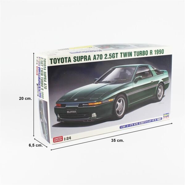 Hasegawa 20539 1/24 Ölçek, Toyota Supra A70 2.5GT Twin Turbo R 1990, Otomobil Plastik Model Kiti