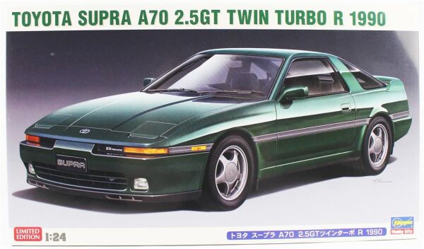 Hasegawa 20539 1/24 Ölçek, Toyota Supra A70 2.5GT Twin Turbo R 1990, Otomobil Plastik Model Kiti