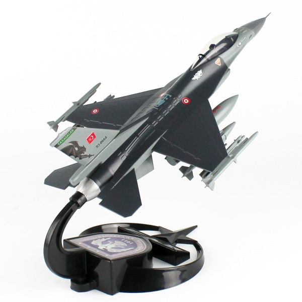 AkbaModel 1/48 F-16 Yarasa Filo Muharip Savaş Uçağı, Sergilemeye Hazır Standlı Model