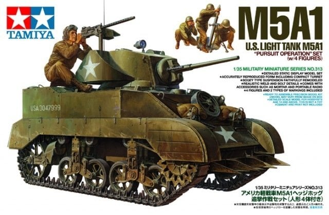 1/35 M5A1 w/4 Figures