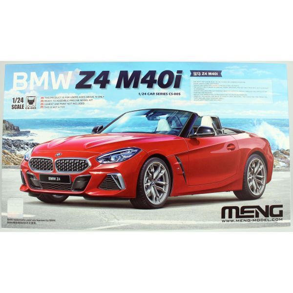 Meng CS-005 1/24 Ölçek, BMW Z4 M40i, Plastik Model Kiti