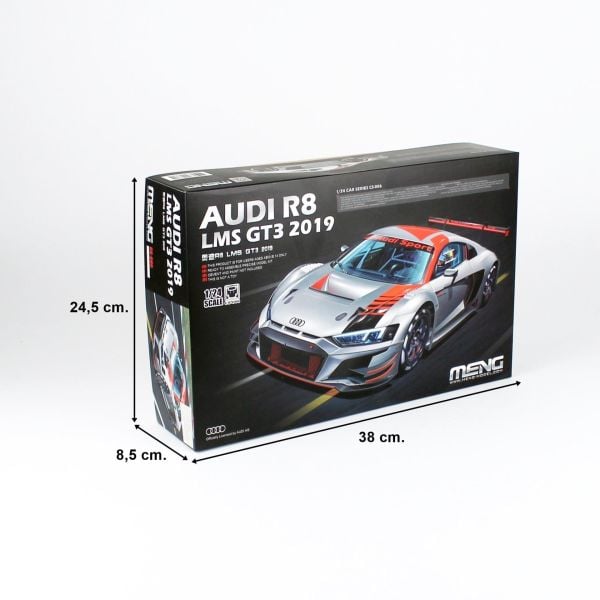 Meng CS-002 1/24 Ölçek, Audi R8 LMS GT3 2019, Plastik Model Kiti