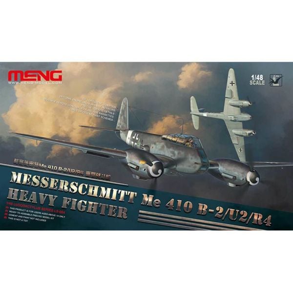 Meng LS-004 1/48 Ölçek, Messerschmitt Me 410B-2/U2/R4 Bombardıman Uçağı, Plastik Model kiti