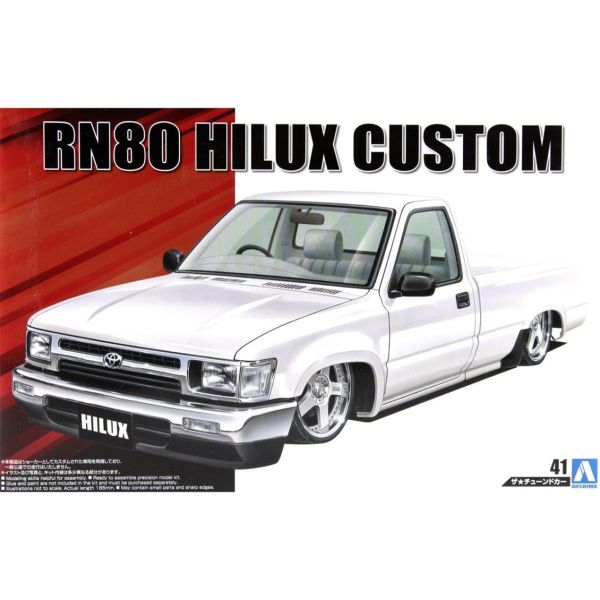 Aoshima 05450 1/24 Ölçek, Rn80 Hilux Custom '85 (Toyota), Plastik Model kiti