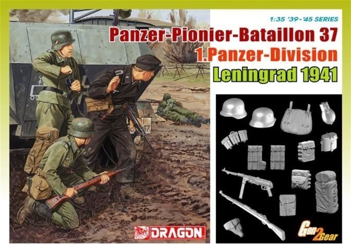 Dragon 6651 1/35 Ölçek, 1.Panzer Tümeni Asker Figürleri Plastik Model Kiti