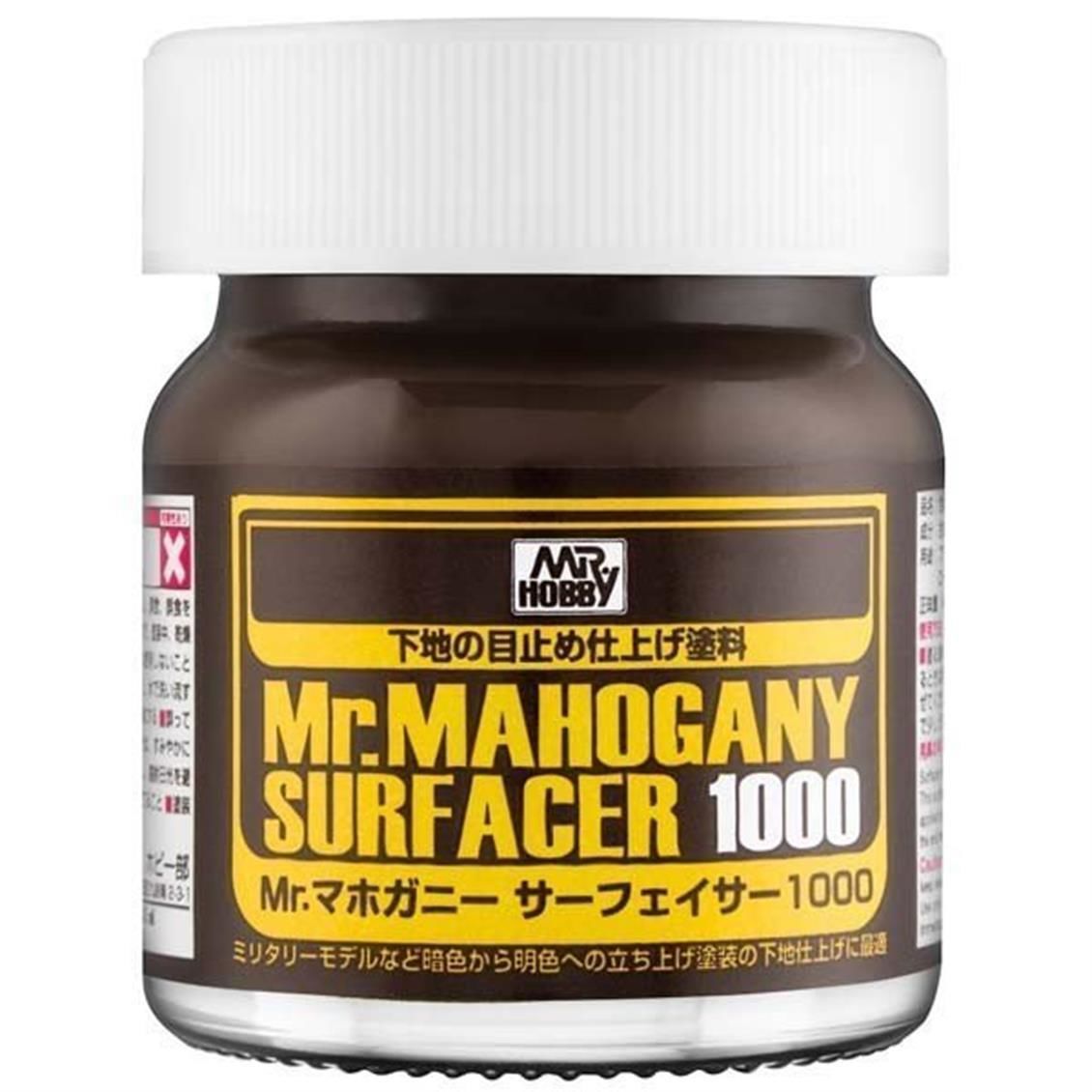 Mr.Hobby SF-290 40 ml. Mr.Surfacer 1000, Mahogany Astar Model Boyası