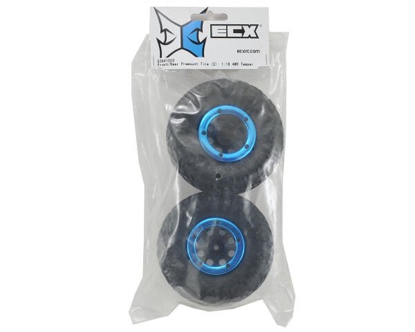 ECX 1/18 Temper Beadlock Pre-Mounted Tire (2)