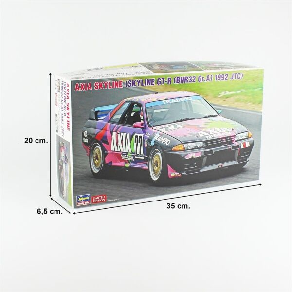 Hasegawa 20684 1/24 Ölçek, NAXIA Skyline (Skyline GT-R [BNR32 Gr.A] 1992 JTC), (Limited Edition) Yarış Aracı Plastik Model Kiti