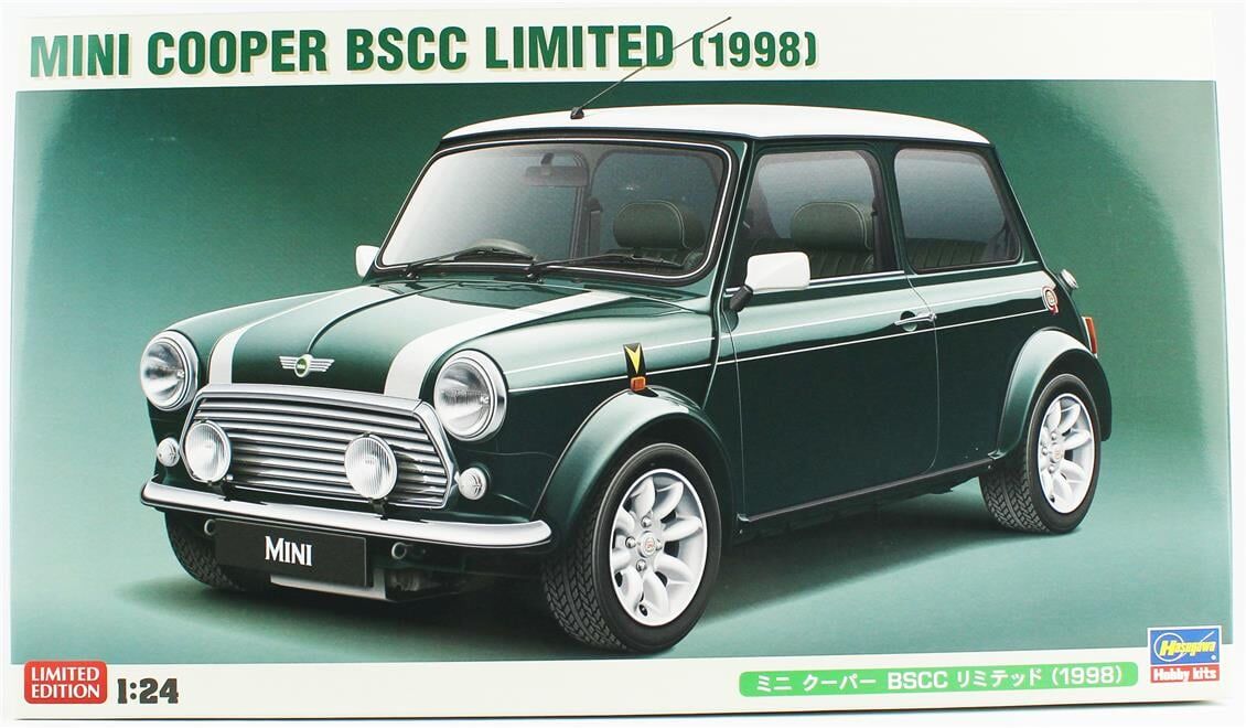 Hasegawa 20694 1/24 Ölçek, Mini Cooper BSCC Limited (1998), (Limited Edition) Otomobil Plastik Model Kiti