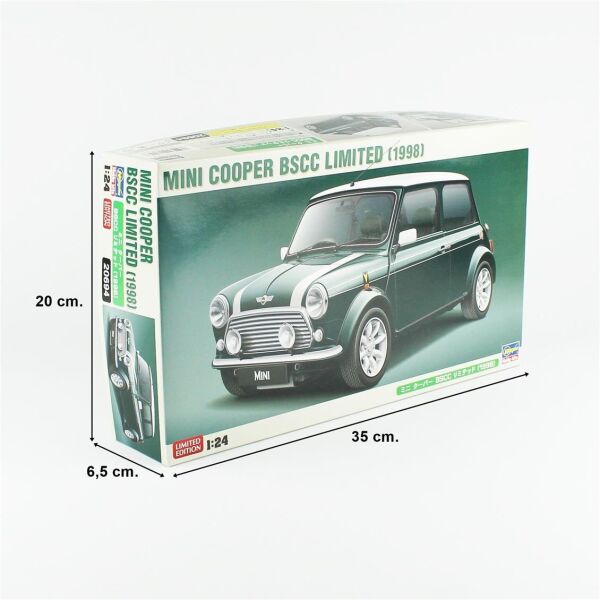 Hasegawa 20694 1/24 Ölçek, Mini Cooper BSCC Limited (1998), (Limited Edition) Otomobil Plastik Model Kiti