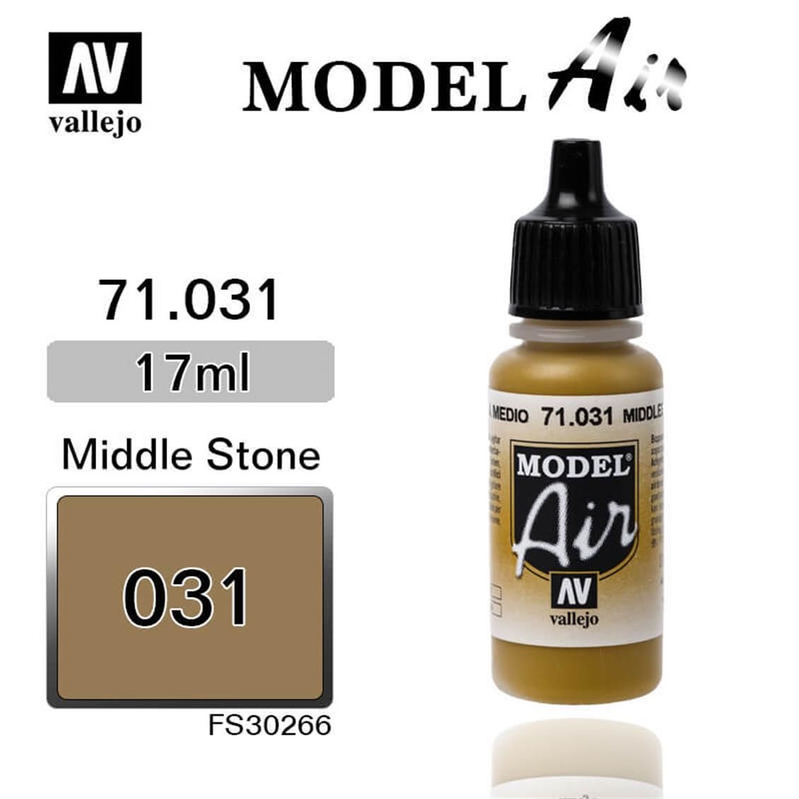 Vallejo 71031 17 ml. Middlestone, Model Air Serisi Model Boyası