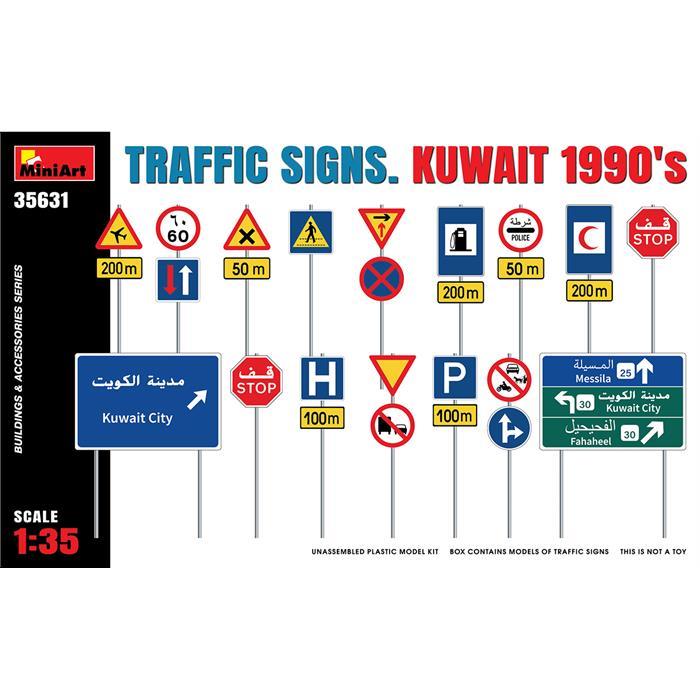 MiniArt Trafik İşaretleri. Kuveyt 90'lar