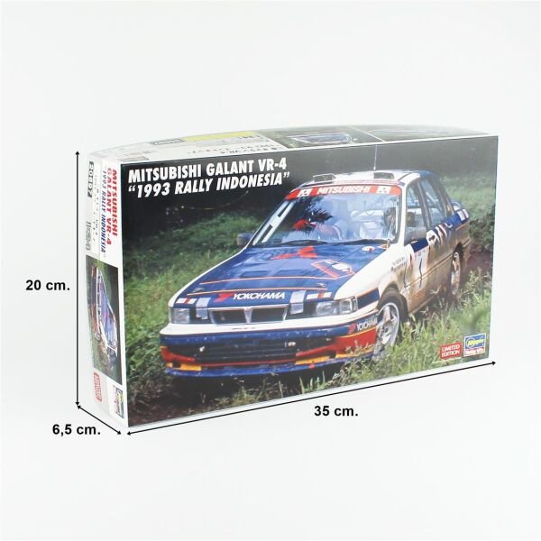 Hasegawa 20697 1/24 Ölçek, Mitsubishi Galant VR-4 (1993 Rally Indonesia),(Limited Edition) Yarış Aracı Plastik Model Kiti