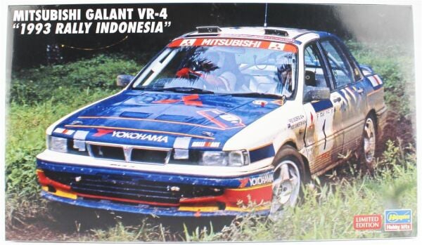 Hasegawa 20697 1/24 Ölçek, Mitsubishi Galant VR-4 (1993 Rally Indonesia),(Limited Edition) Yarış Aracı Plastik Model Kiti