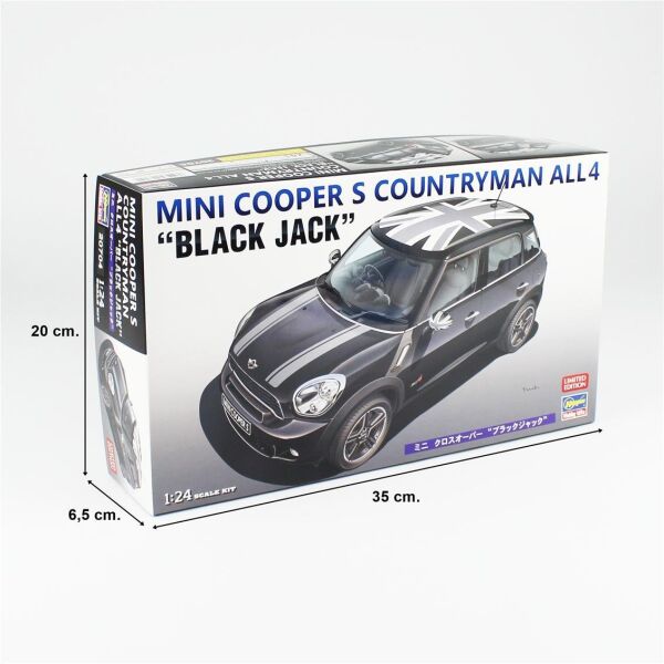 Hasegawa 20704 1/24 Ölçek, Mini Cooper S Countryman All4, Otomobil Plastik Model Kiti