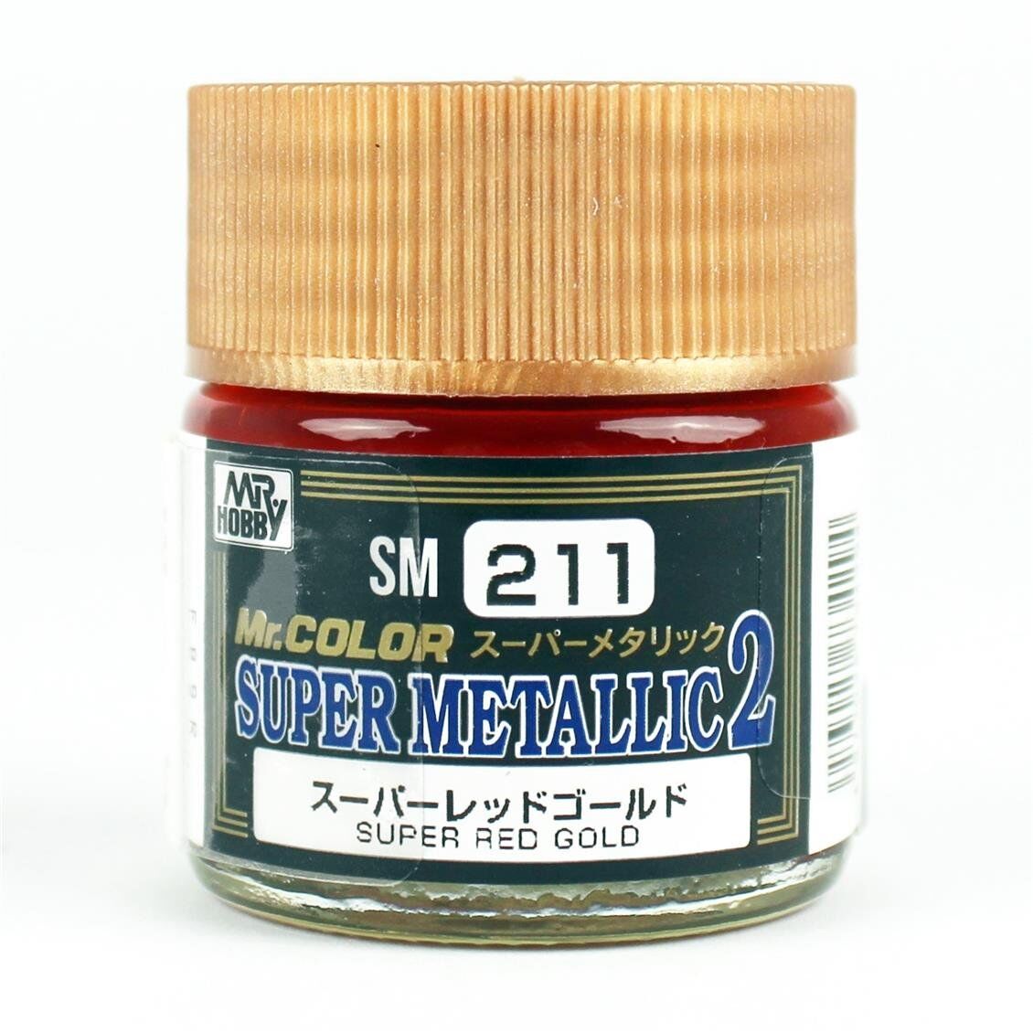 Mr.Hobby SM-211 10 ml. Super Metallic Red Gold, Mr.Color Metallic Colors-II Serisi Model Boyası