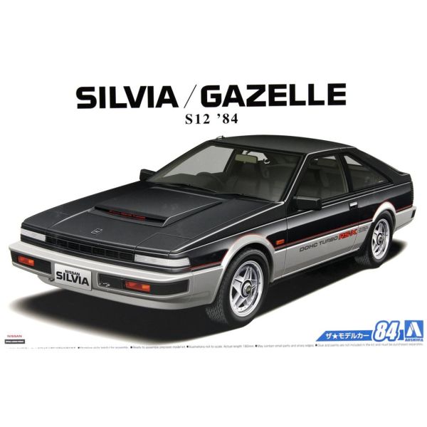 Aoshima 05615 1/24 Ölçek, Nissan S12 Silvia/Gazelle Turbo Rs-X, Plastik Model kiti