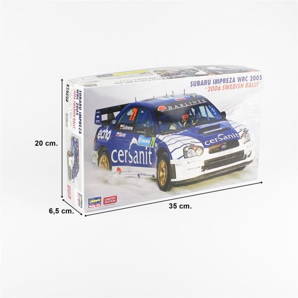 Hasegawa 20707 1/24 Ölçek, Subaru Impreza WRC 2005 (2006 Swedish Rally), Yarış Aracı Plastik Model Kiti