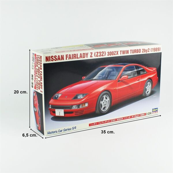 Hasegawa HC59 21159 1/24 Ölçek, Nissan Fairlady Z (Z32) 300ZX Twin Turbo 2by2 (1989), Otomobil Plastik Model Kiti