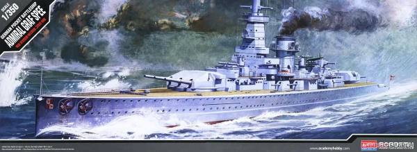 Academy 14103 1/350 Ölçek, Admiral Graf Spee Savaş Gemisi, Plastik Model kiti