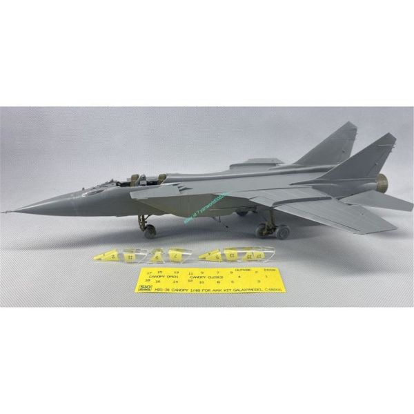 AMK 48002 1/48 Ölçek, MiG-31 B/BS (Special Edition-Sio Models), Savaş Uçağı, Plastik Model kiti