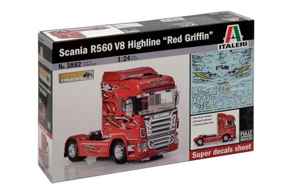 1/24 Scania R560Highline Red Griffin