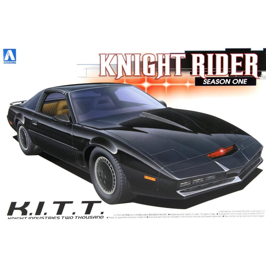 Aoshima 04127 1/24 Ölçek, Knight Rider Knight 2000 Season 1, Plastik Model kiti