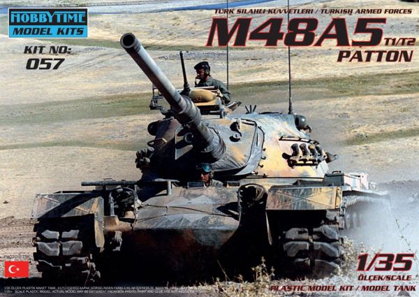 Hobbytime 057 1/35 Ölçek, M48 A5 Patton T1/T2, Plastik Model kiti