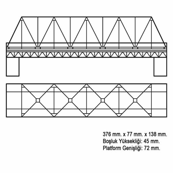 Faller 120560 1/87 Ölçek, Kirişli Köprü, Plastik Model Kiti