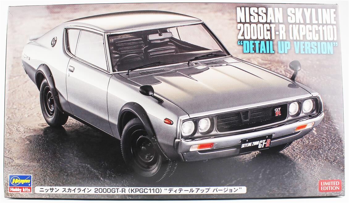 Hasegawa SP606 52406 1/24 Ölçek, Nissan Skyline 2000GT-R (KPGC110) (Detail Up Version), Otomobil Plastik Model Kiti