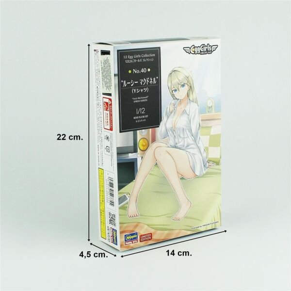 Hasegawa SP575 52735 1/12 Ölçek, 12 Egg Girls Collection 40 (Lucy McDonnell) (Dress Shirts) Resin Model Kiti