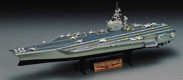 Academy 14212 1/800 Ölçek, CVN 69D Eisenhover Savaş Gemisi, Plastik Model kiti