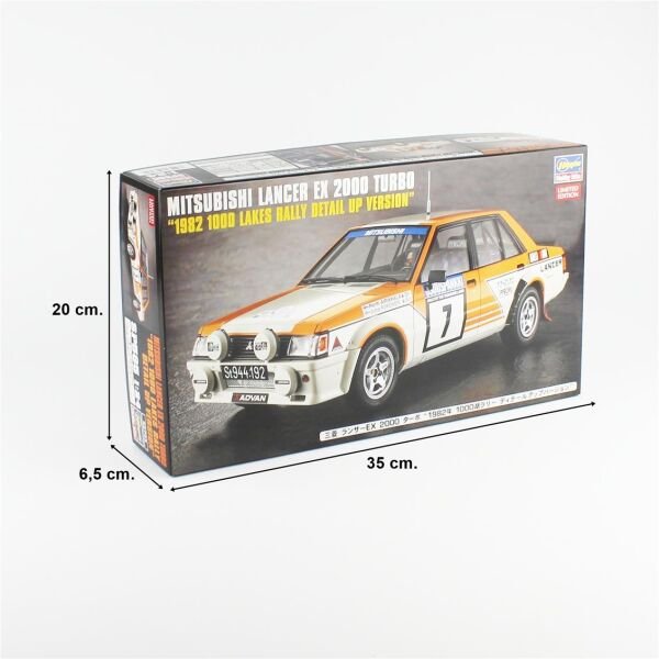 Hasegawa SP585 52745 1/24 Ölçek, Mitsubishi Lancer EX 2000 Turbo (1982 1000 Lakes Rally Detail Up Version) Yarış Aracı Plastik