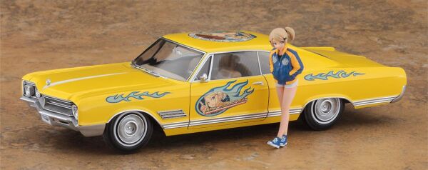 Hasegawa SP598 52758 1/24 Ölçek, Chevrolet 1966 American Coupe Type B (Amy McDonnell) w/Figure Otomobil Plastik Model Kiti