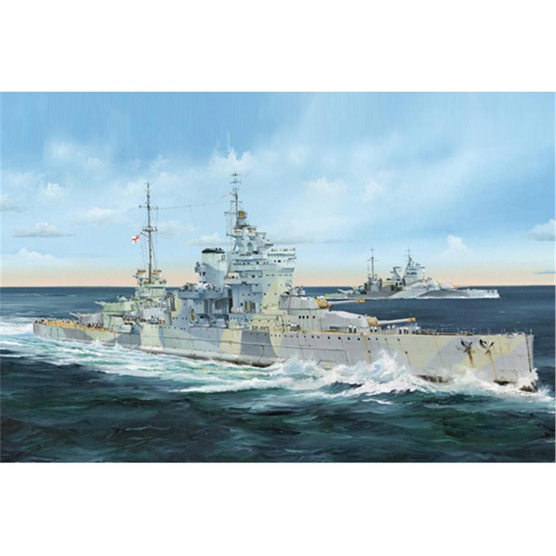 Trumpeter 05324 1/350 Ölçek, HMS Queen Elizabeth 1943, Savaş Gemisi, Plastik Model Kiti