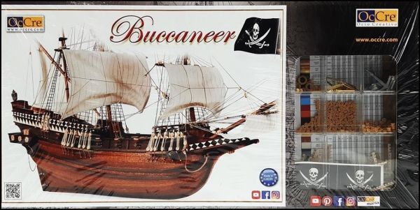 Occre 12002 1/100 Ölçek, Buccaneer Yelkenli Tekne Ahşap Model Kiti