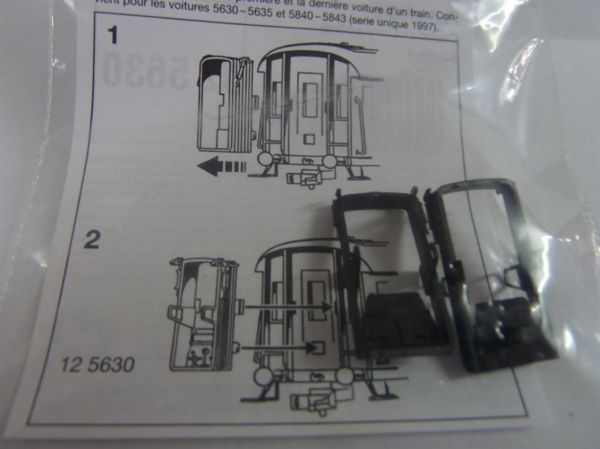 Fleischmann 125630 F5630-F5635 Yolcu Vagonları Içın Körük