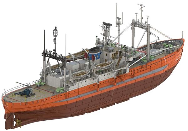 Hasegawa HP001 68080 1/250 Ölçek, Antarctica Observation Ship Soya (Antarctica Observation 2nd Corps), Plastik Model Kiti