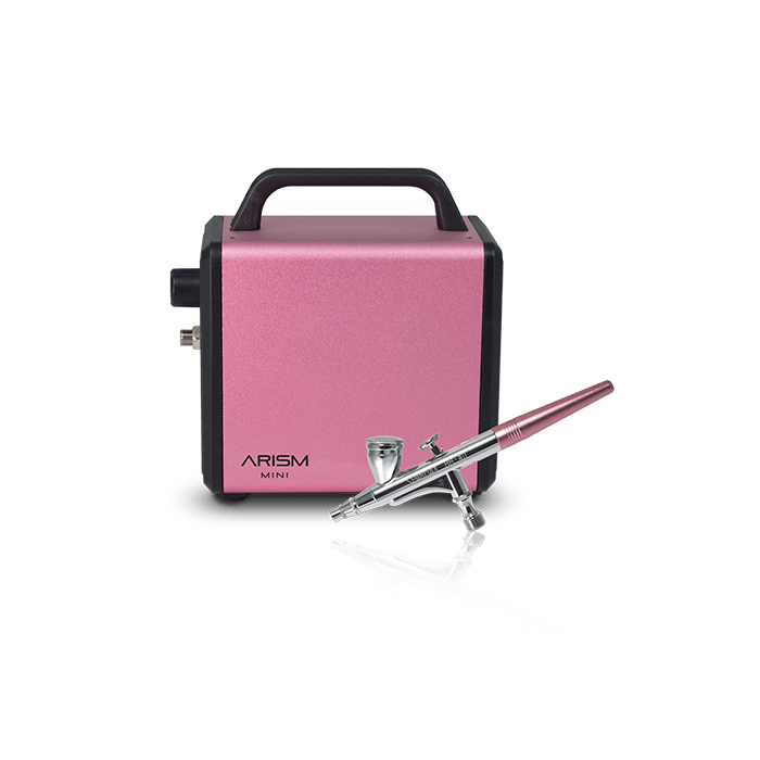 Sparmax Pembe Arism Mini HB-040 Airbrush Seti