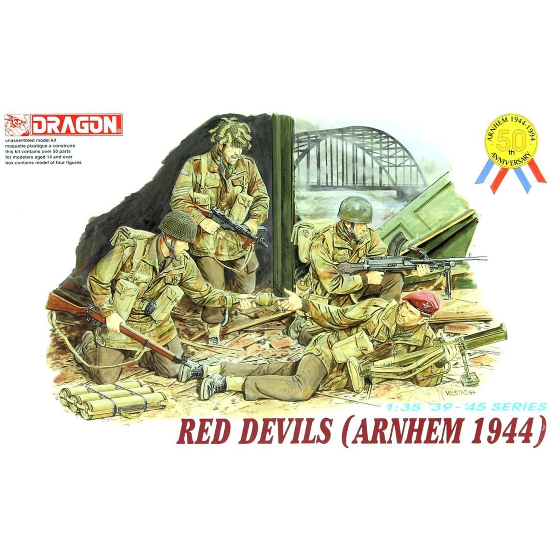 Dragon 6023 1/35 Ölçek, Red Devils (Arnhem 1944) Asker Figürleri Plastik Model Kiti