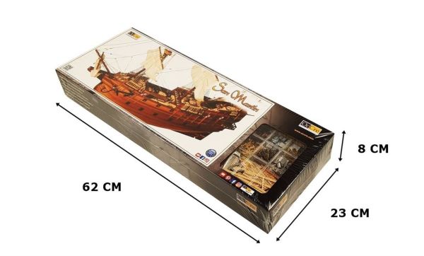 Occre 13601 1/90 Ölçek  , San Martin Yelkenli Tekne Ahşap Model Kiti