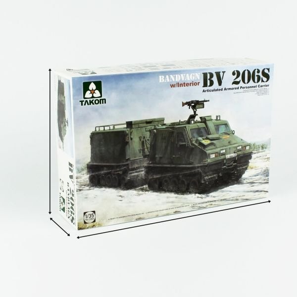 Takom 2083 1/35 Ölçek, Bandvagn Bv 206S, Römorklu Zırhlı Personel Taşıyıcı, Plastik Model kiti