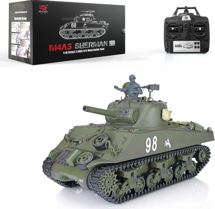 Heng Long 1/16 U.S.A M4A3 ''Sherman'' RC Tank (Ver. 7.0)