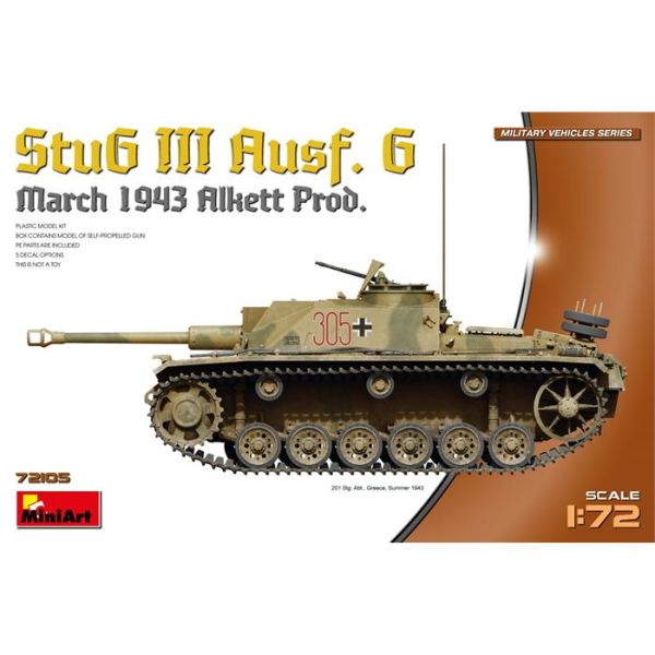 MiniArt 1:72 StuG III Ausf. G Mart 1943 Üretimi