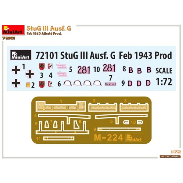 MiniArt 1:72 StuG III Ausf. G Şubat 1943 Üretimi